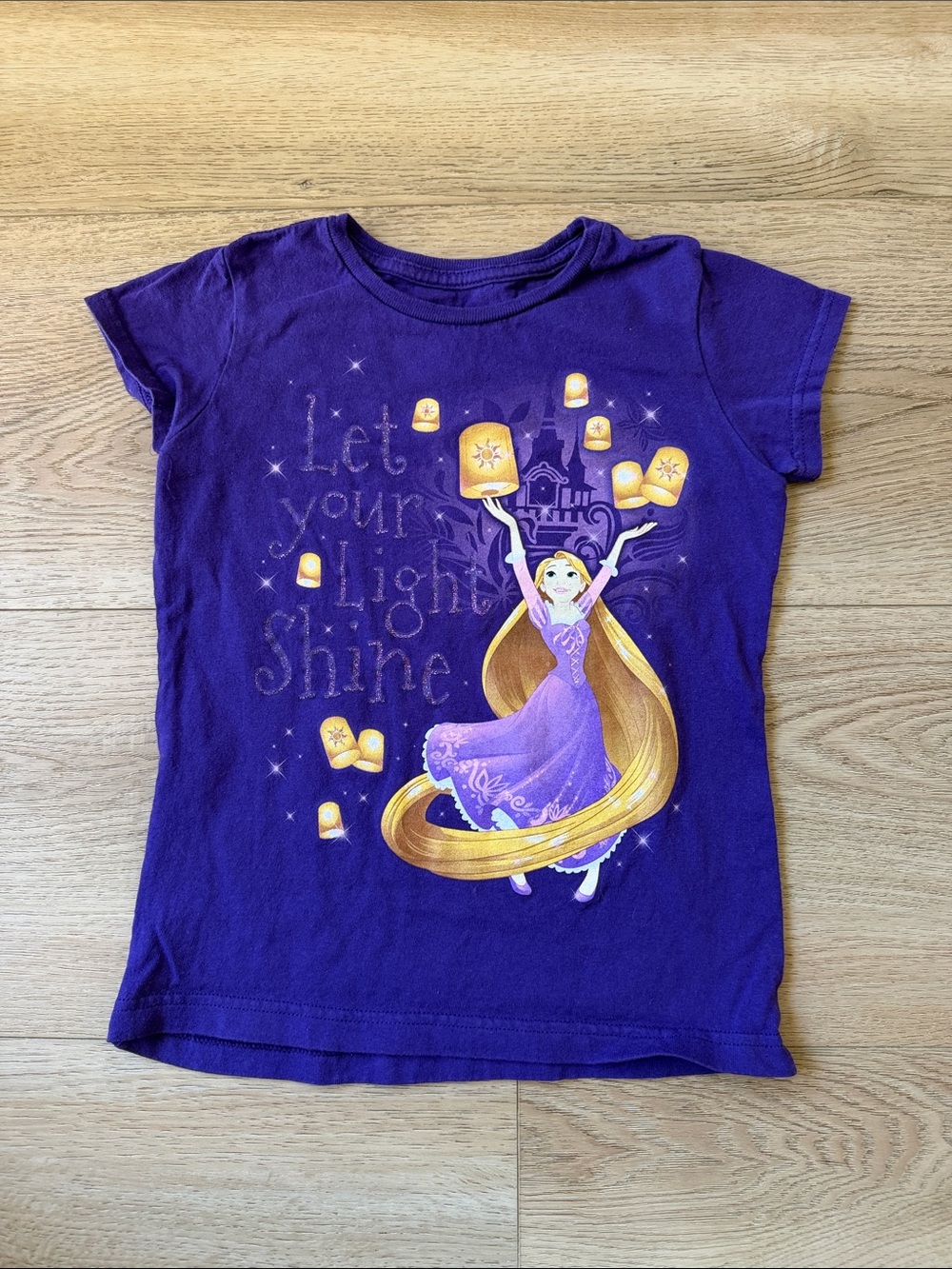 Disney Purple Rapunzel Lantern Graphic Tee